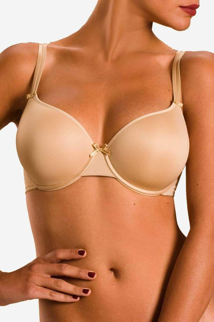 Chantelle Basic Invisible Bra Color: Skin, Black Size: 32B, 32C, 32D, 32DD/E, 32DDD/F, 34A, 34B, 34C, 34D, 34DD/E, 34F, 36A, 36B, 36C, 36D, 36DD/E, 36F, 38A, 38B, 38C, 38D, 36DDD/F, 38DD/E at Petticoat Lane  Greenwich, CT