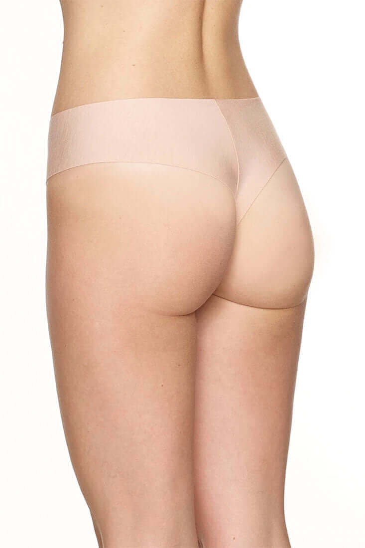 Commando Butter Mid-Rise Thong in Nude