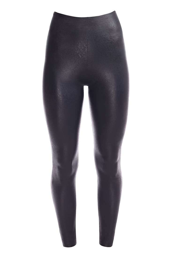 Commando Perfect Control Faux Leather Leggings in Black