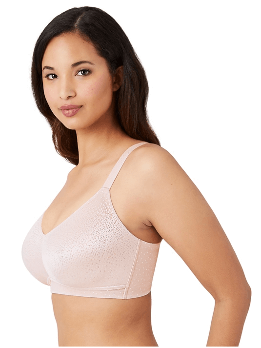 Wacoal Back Appeal Wire Free Bra Color: Rose Dust, Black Size: 34B, 36B, 32C, 34C, 36C, 38C, 32D, 34D, 36D, 38D, 32DD, 34DD, 36DD at Petticoat Lane  Greenwich, CT