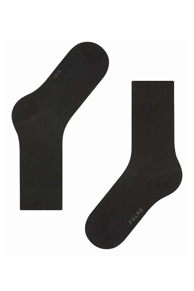 Falke Sensual Cashmere Women's Socks Color: Black, Anthra. Mel Size: 35-38, 39-42 at Petticoat Lane  Greenwich, CT