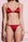 Fleur du Mal Luxe Triangle Bra in Red