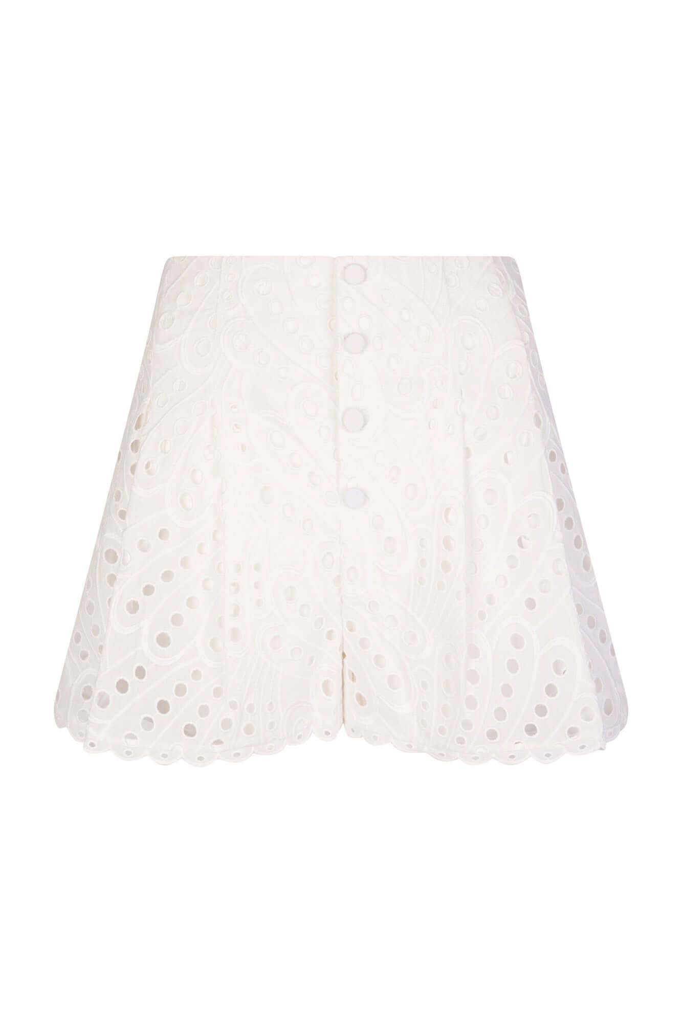 Gabrielle Shorts in White Fruition