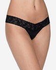 Hanky Panky Organic Cotton Low Rise Thong Color: Black, Navy, Chai, White, Cucumber Green, French Lavender  at Petticoat Lane  Greenwich, CT