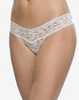 Hanky Panky "I Do" Low Rise Thong Color: Powder Blue, White  at Petticoat Lane  Greenwich, CT