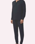 Eberjey Henry Men's Long PJ Set Color: Charcoal Size: S at Petticoat Lane  Greenwich, CT