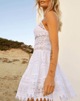 Charo Ruiz Joya Short Dress Color: White, Black Size: XS, S, M, L at Petticoat Lane  Greenwich, CT