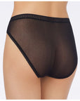On Gossamer Mesh Hi-Cut Brief Color: Champagne, Black Size: S, M, L, XL at Petticoat Lane  Greenwich, CT