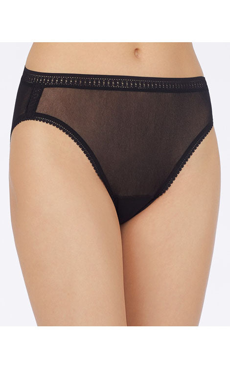 On Gossamer Mesh Hi-Cut Brief Color: Black Size: S at Petticoat Lane  Greenwich, CT
