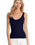 Only Hearts Low Back Tank Color: Navy Size: S at Petticoat Lane  Greenwich, CT