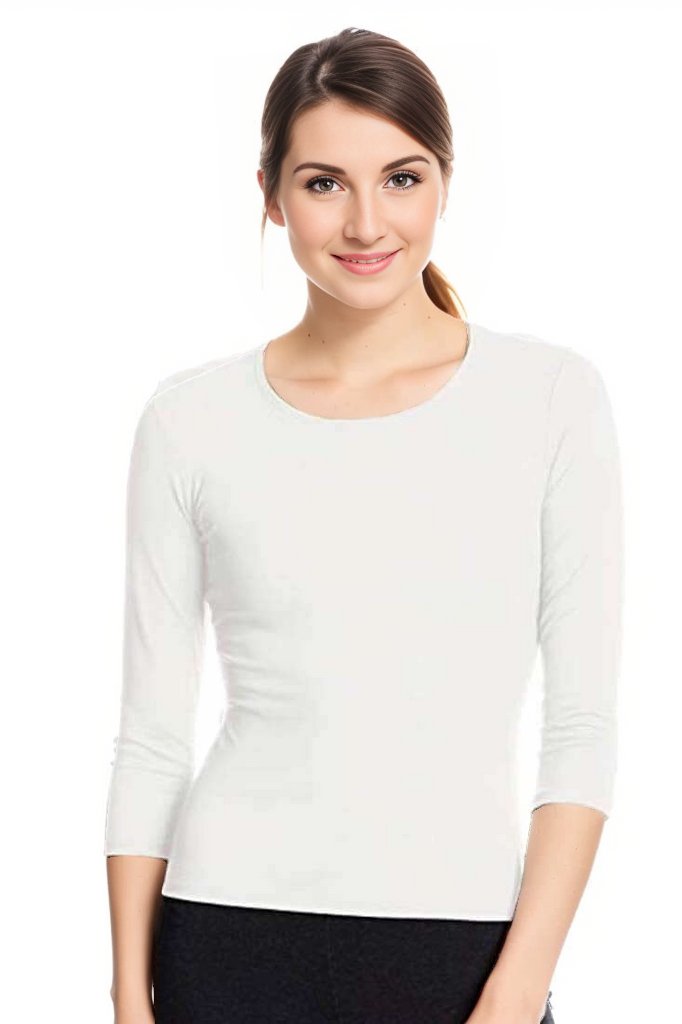 Only Hearts 3/4 Sleeve Crewneck Color: Creme Size: S at Petticoat Lane  Greenwich, CT