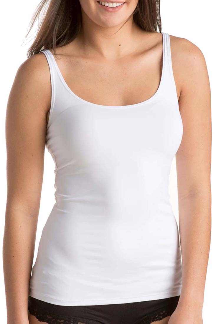 Only Hearts Skinny Neck Tank Color: White Size: S at Petticoat Lane  Greenwich, CT