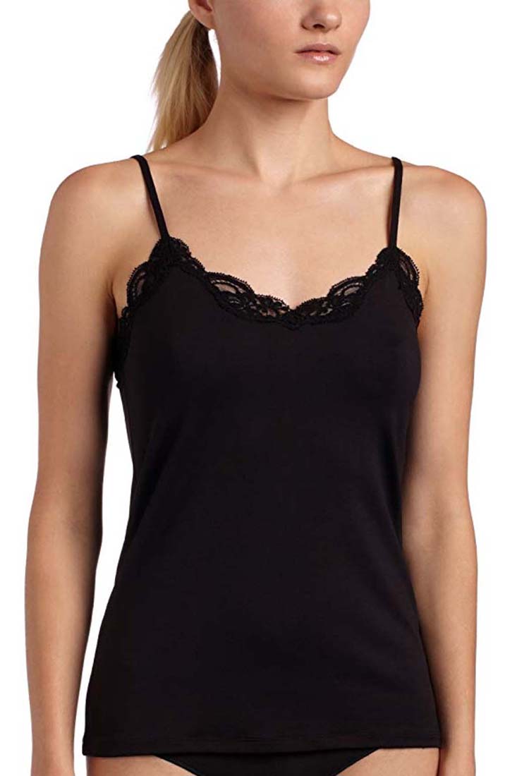 Only Hearts Lace V Cami Color: Black Size: M at Petticoat Lane  Greenwich, CT