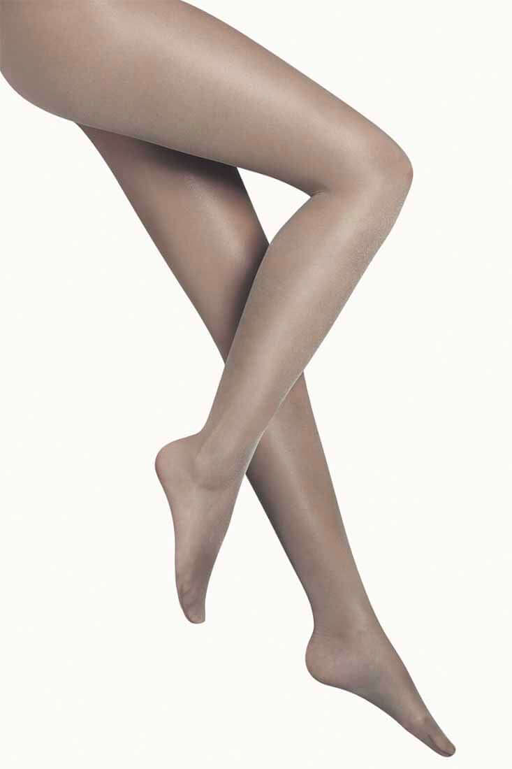 Wolford Satin Touch 20 Comfort Size: Fog Color: S at Petticoat Lane  Greenwich, CT