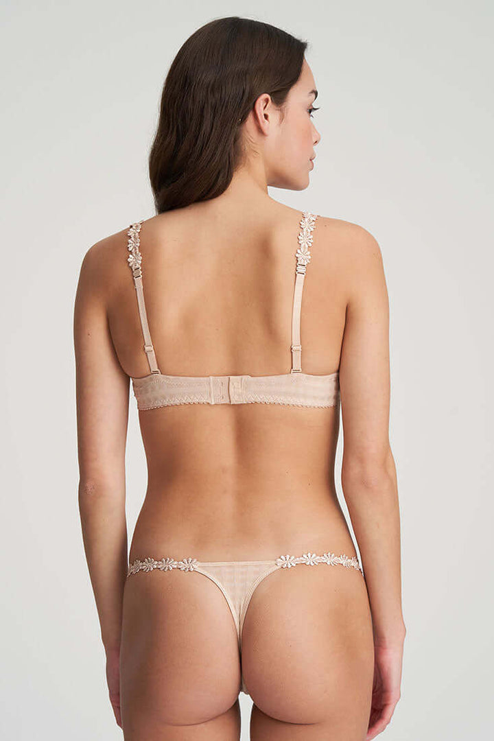 Marie Jo Avero Balcony Bra Color: Caffe Latte, Black, White Size: 30D, 30DD/E, 32B, 32C, 32D, 32DD/E, 32DDD/F, 34A, 34B, 34C, 34D, 34DD/E, 34DDD/F, 36A, 36B, 36C, 36D, 36DD/E, 36DDD/F, 38A, 38B, 38C, 38D, 38F, 30E at Petticoat Lane  Greenwich, CT