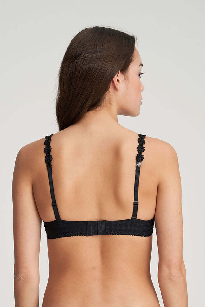 Marie Jo Avero Balcony Bra Color: Caffe Latte, Black, White Size: 30D, 30DD/E, 32B, 32C, 32D, 32DD/E, 32DDD/F, 34A, 34B, 34C, 34D, 34DD/E, 34DDD/F, 36A, 36B, 36C, 36D, 36DD/E, 36DDD/F, 38A, 38B, 38C, 38D, 38F, 30E at Petticoat Lane  Greenwich, CT