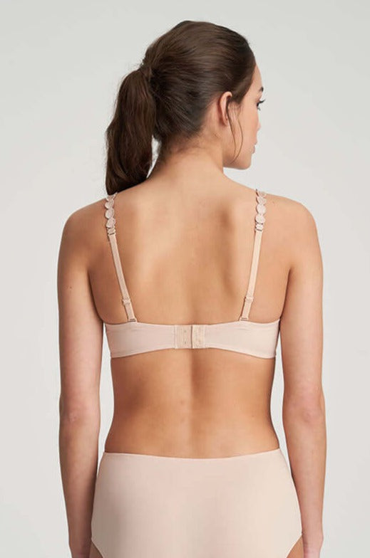 Marie Jo Tom Heart Shaped Bra Color: Caffe Latte, Charcoal, Scarlet, White Size: 30B, 30C, 30D, 30DD/E, 30F, 32A, 32B, 32C, 32D, 32DD/E, 32F, 34A, 34B, 34C, 34D, 34DD/E, 34F, 36A, 36B, 36C, 36D, 36DD/E, 38A, 36F, 38B, 38C, 38D, 38DD/E, 40D at Petticoat Lane  Greenwich, CT