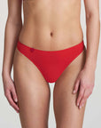 Marie Jo Tom Thong Color: Scarlet Size: XS at Petticoat Lane  Greenwich, CT