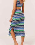 Solid & Striped Bailey Dress in Ombre Zig Zag Color: Blue Ombre Zig Zag Size: XS, S, M at Petticoat Lane  Greenwich, CT