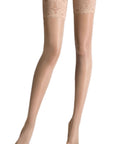 Wolford Satin Touch 20 Stay Ups Color: Cosmetic Size: S at Petticoat Lane  Greenwich, CT